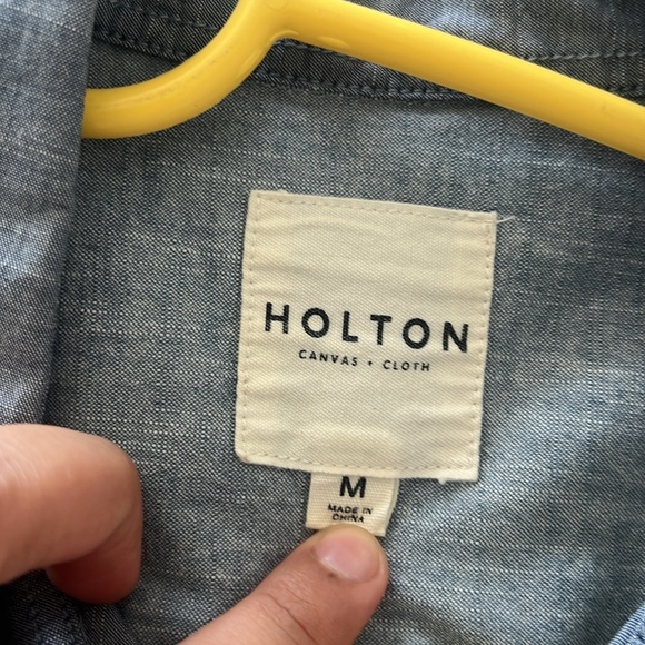 Holton men’s denim dress shirt - Picture 2 of 2